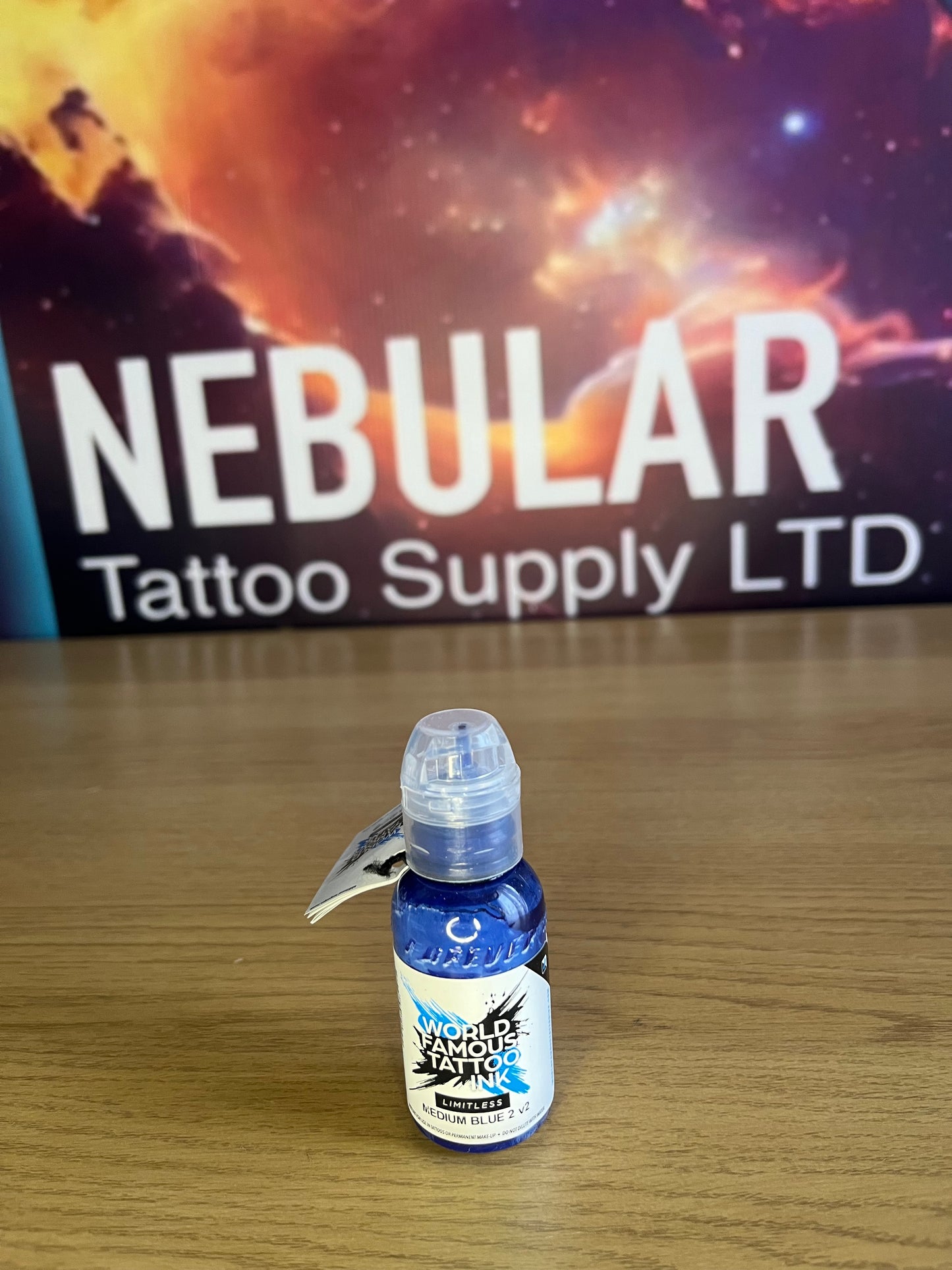 World Famous Limitless Tattoo Ink - medium blue2 v2 30ml