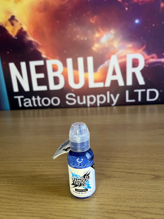 World Famous Limitless Tattoo Ink - medium blue2 v2 30ml