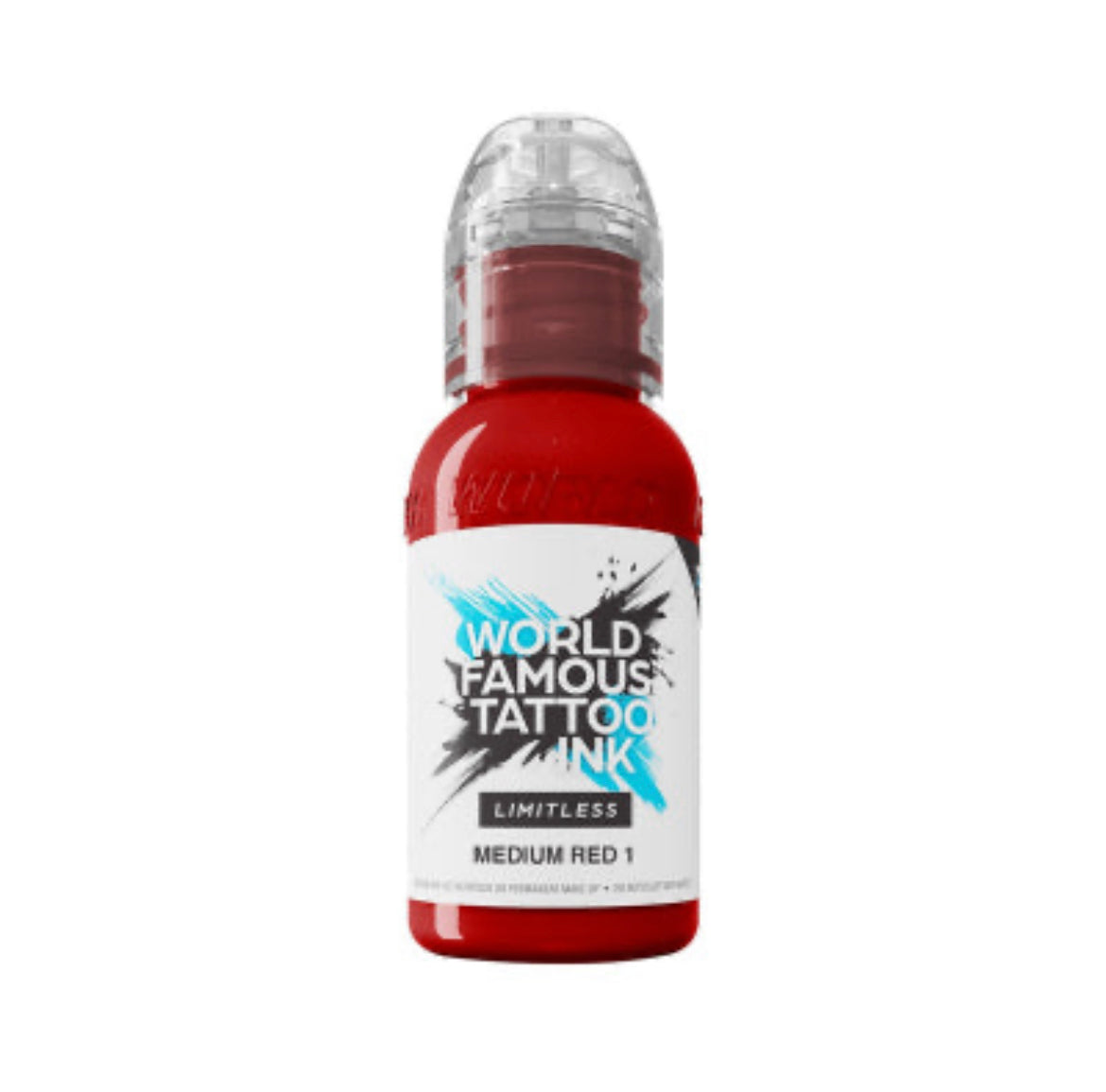 World Famous Limitless Tattoo Ink - Medium Red1 30ml