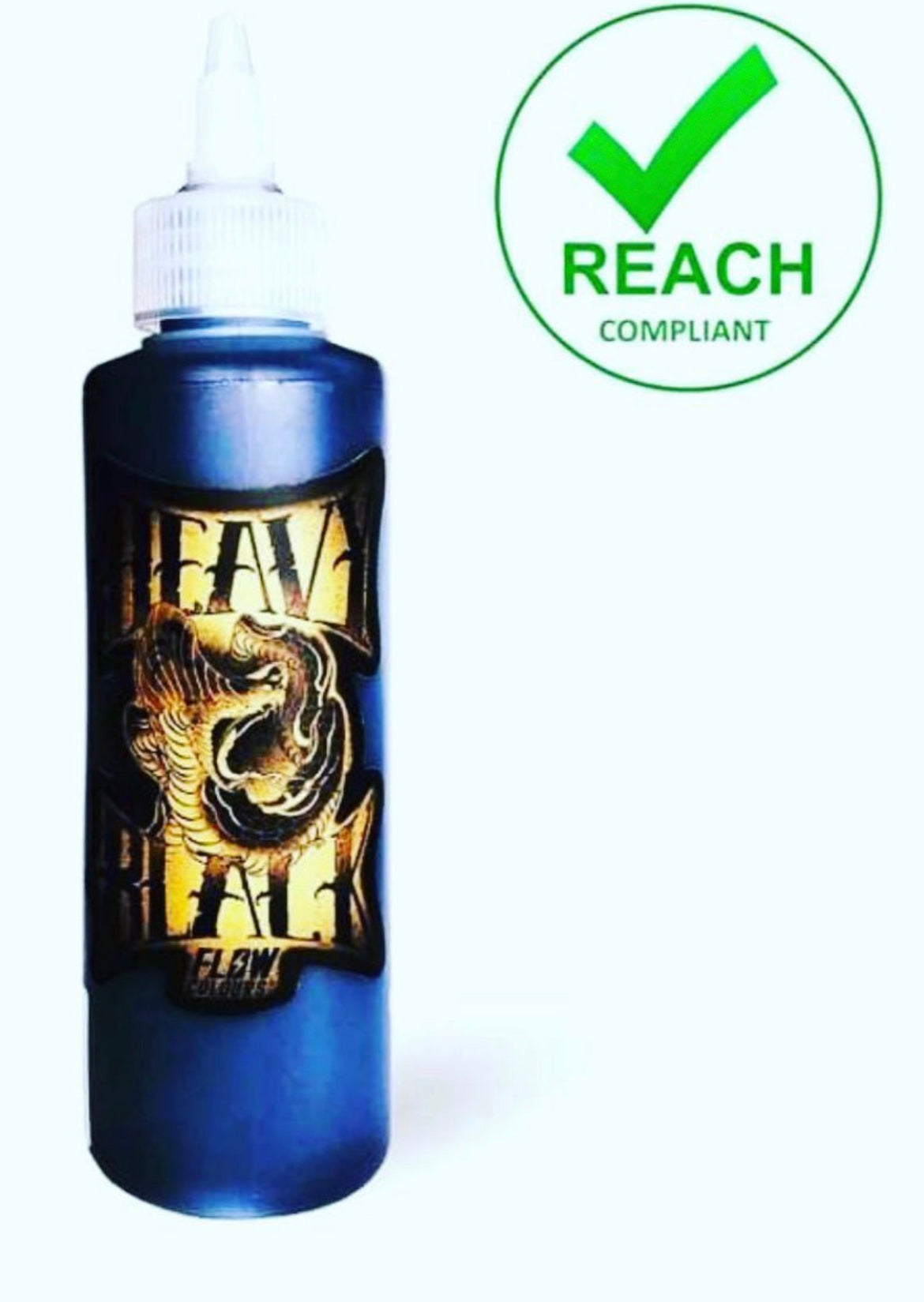 Flow Tattoo Ink - 250ml. Heavy Black.
