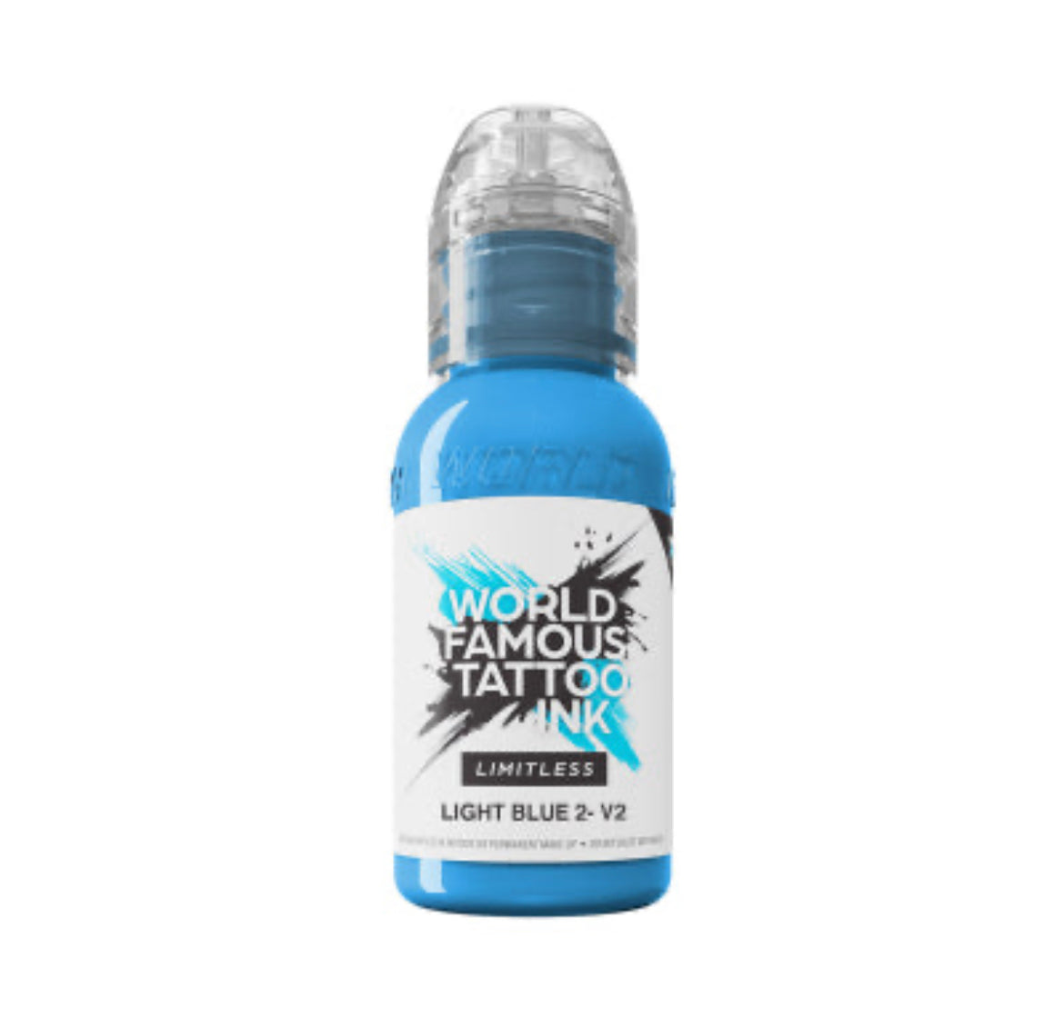 World Famous Limitless Tattoo Ink - Light Blue2 V2 30ml