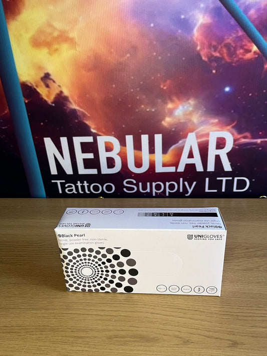 Top quality powder free disposable Black Pearl Nitrile gloves size Large 100 pieces