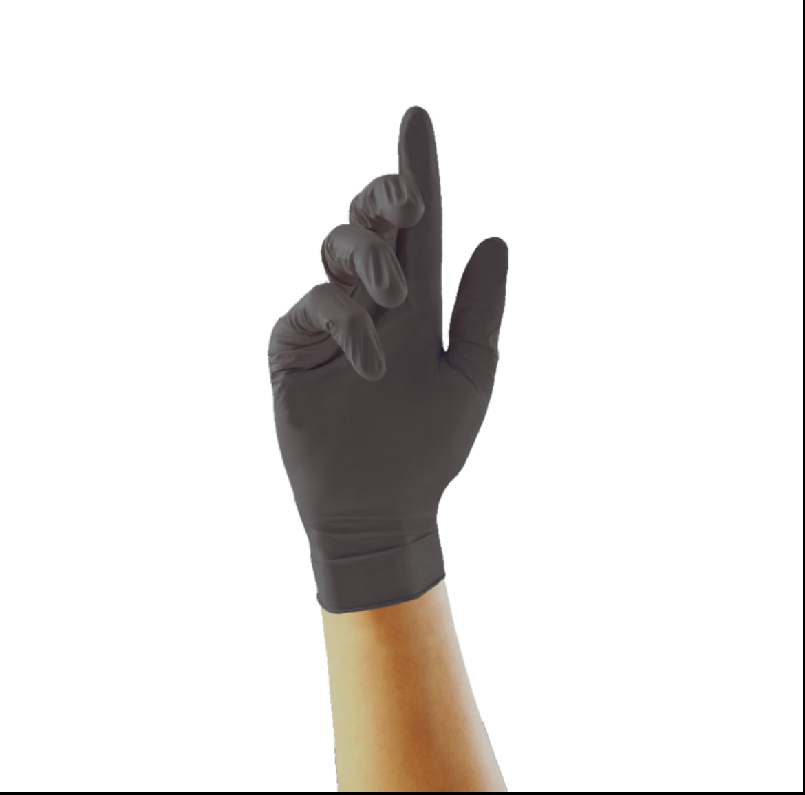Top quality powder free disposable Black Pearl Nitrile gloves, size extra Large 100 pieces