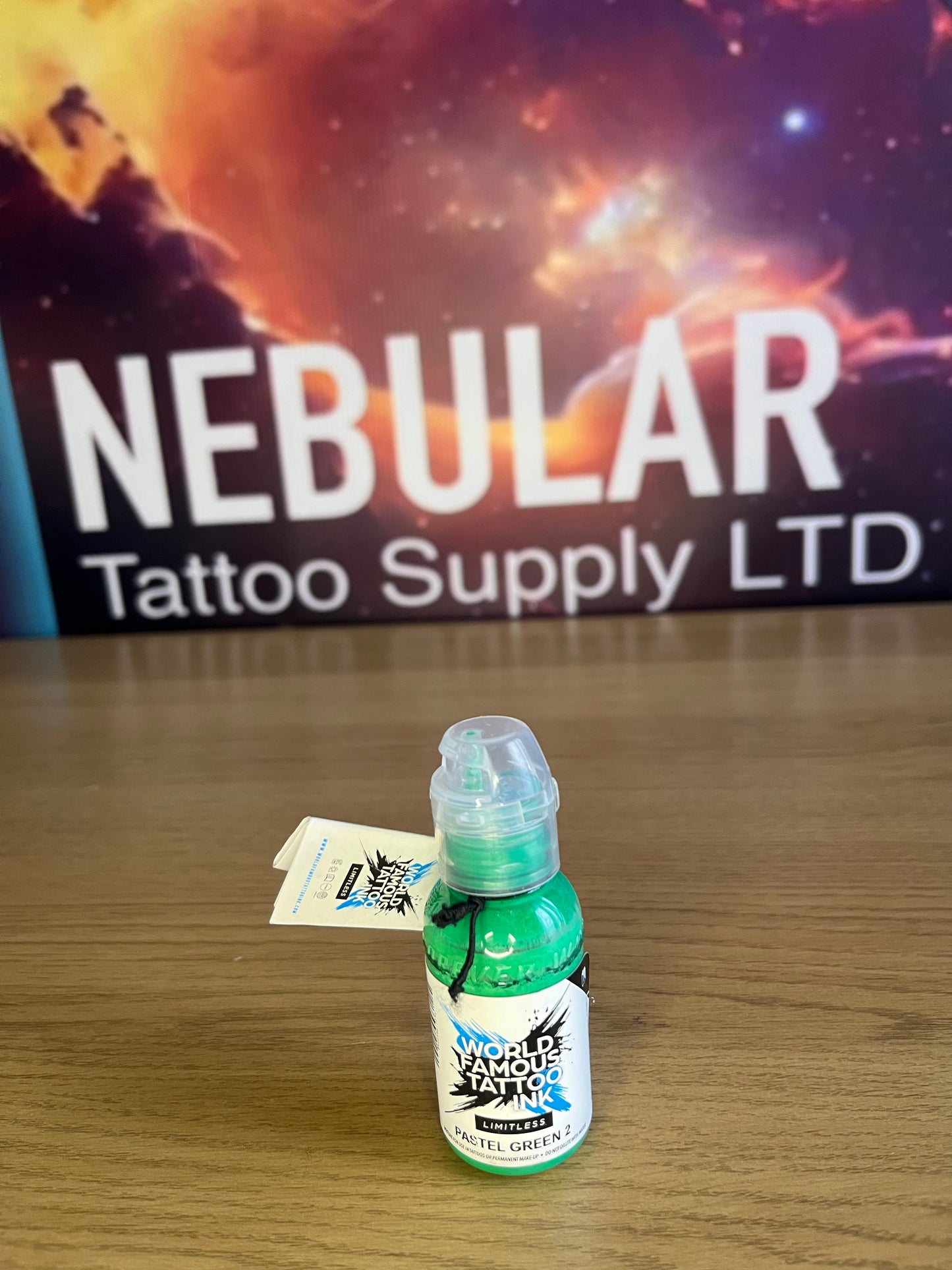 World Famous Limitless Tattoo Ink - pastel green 2- 30ml