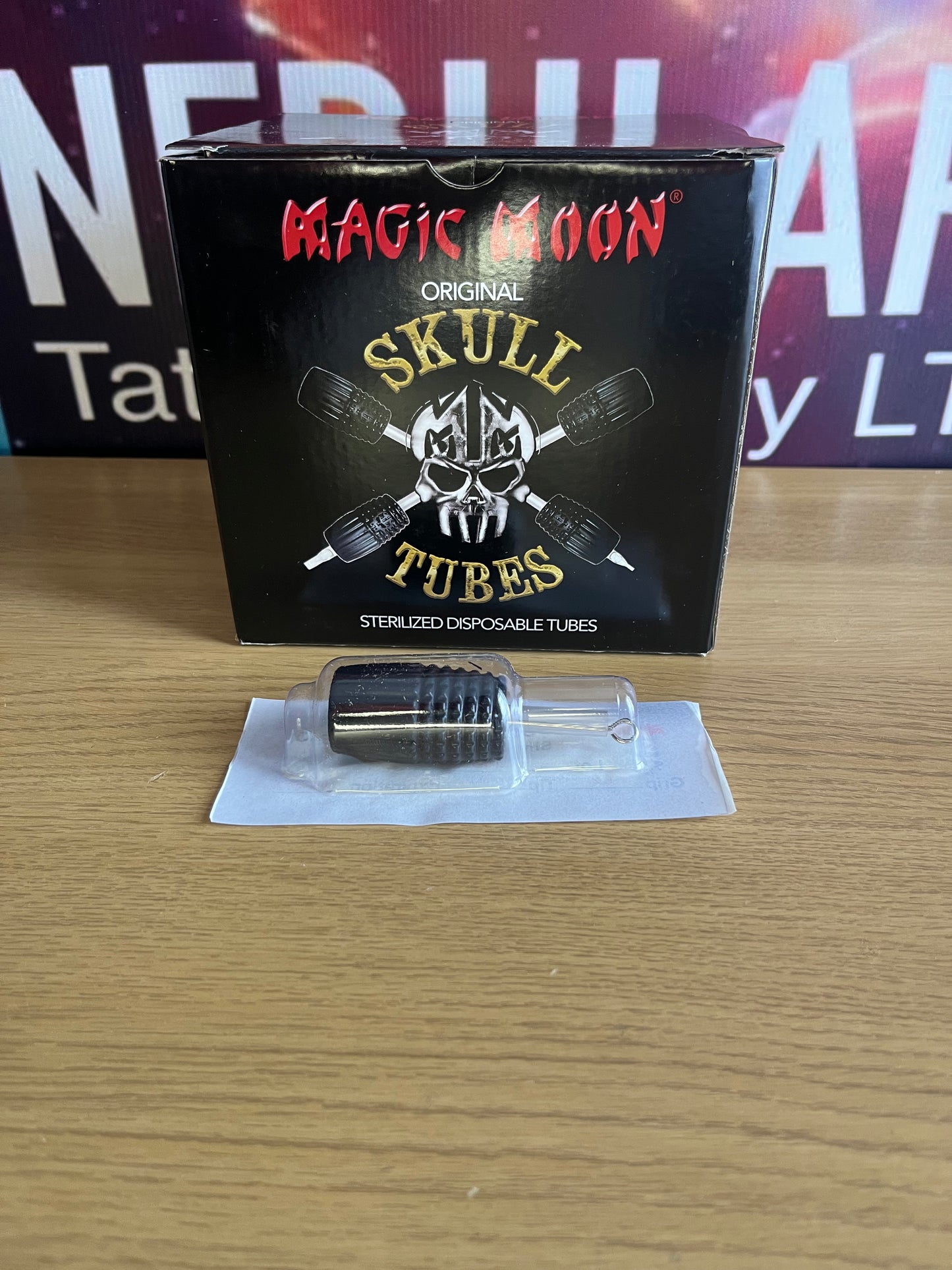 Box of 20 Magic Moon Skull Tubes - Cartridge Grips - 30mm