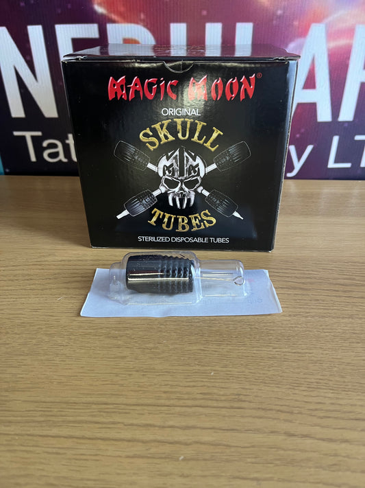 Box of 20 Magic Moon Skull Tubes - Cartridge Grips - 30mm