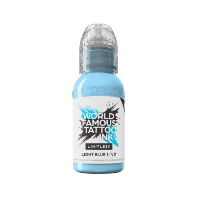 World Famous Limitless Tattoo Ink - Light blue1 v2 30ml