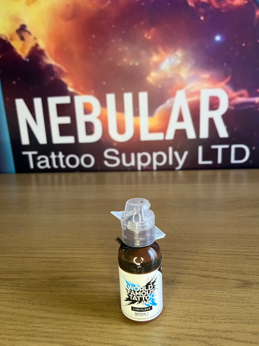World Famous Limitless Tattoo Ink - brown2 30ml