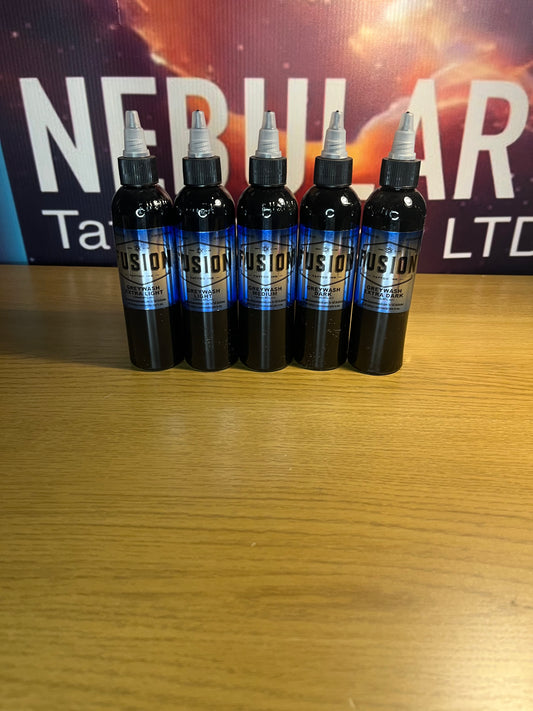 Complete Set of 5 Fusion Ink Grey Shading Washes 120ml